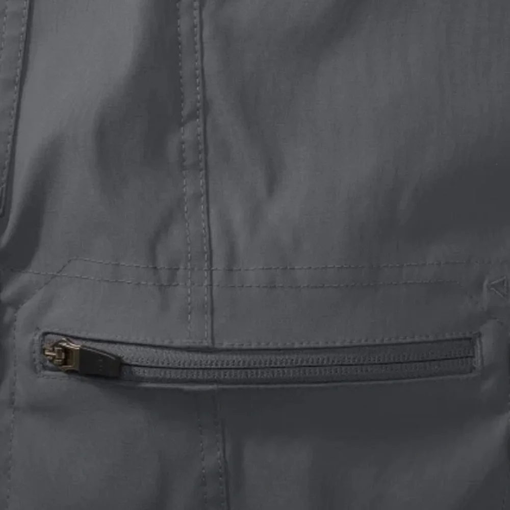New Mens Eddie Bauer gray Rainier 10’ tech short lightweight water repellent